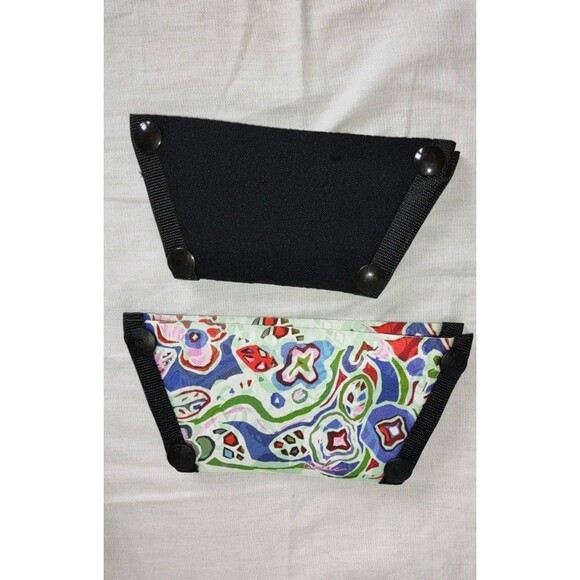 Sz 7 NEW ONESOLE Interchangeable Black Stretchy Shoes Slip On Sandals + Toppers - Picture 4 of 9